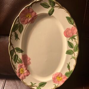 Franciscan Pink and Green Floral Dinnerware Plate